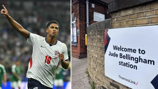 贝林厄姆带旺英格兰？同名火车站续改名为他打气