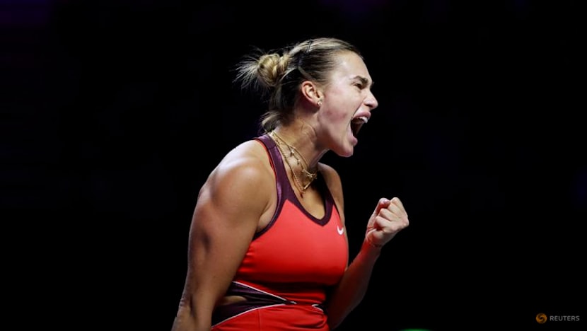 Sabalenka overcomes holder Gauff to reach semis of WTA Finals