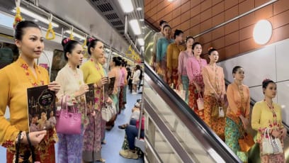 ‘Little Nyonya’s Strutting Around SG In Single File Draw Attention From Crowds