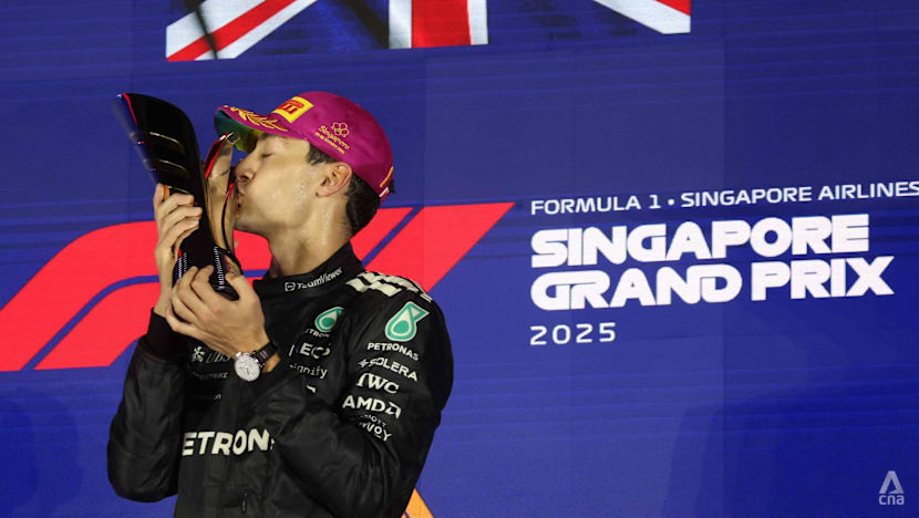 Mercedes' George Russell wins F1 Singapore Grand Prix, McLaren takes constructors' title