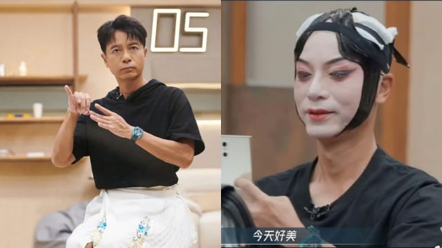 反串饰演旦角“虞姬”　李克勤自认很美！