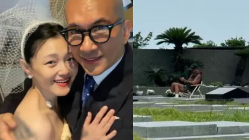 Husband Of Late Barbie Hsu Seen Sitting By Her Grave Under Hot Sun, Reportedly There Every Day Husband Of Late Barbie Hsu Seen Sitting By Her Grave Under Hot Sun, Reportedly There Every Day