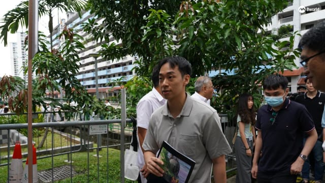 【GE2025】独立人士劳家强抵达拉丁马士提名中心