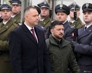 Ukraine's Zelenskyy, top officials return Polish awards in World War II row