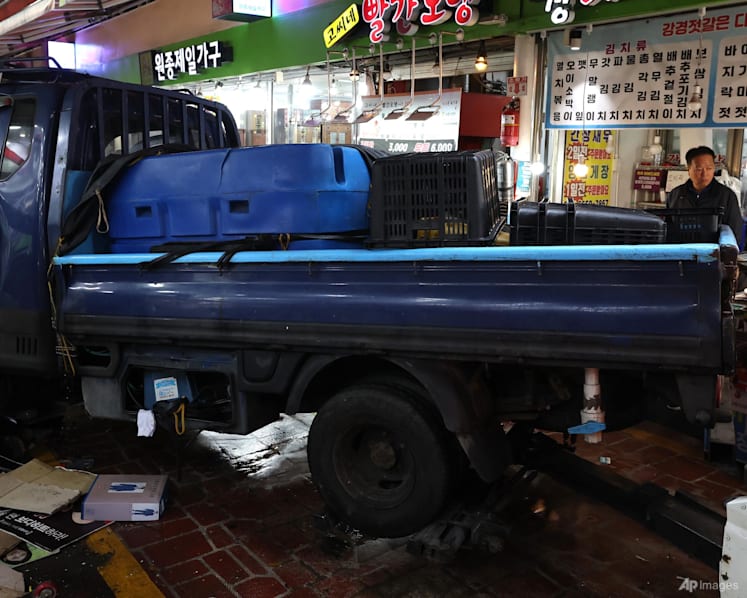 Two dead, 18 hurt in South Korea after truck crashes into market