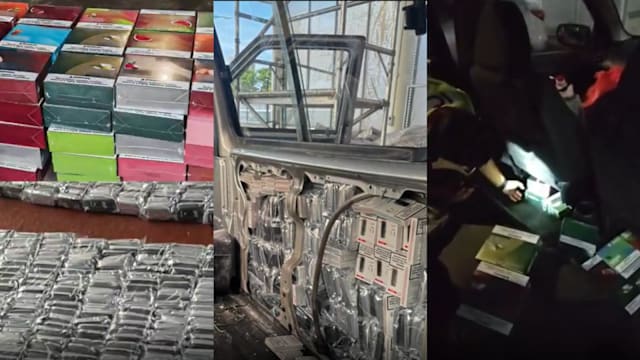 一天破两起走私案 兀兰关卡人员起获逾2600支电子烟