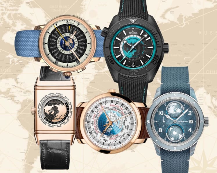 Never be late for any appointment, anywhere in the world, with these worldtime watches