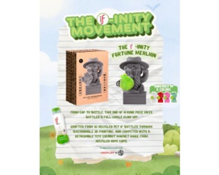 IF Coconut Brings Singaporeans Together to Co-Create 40 Ultra-Limited Merlion Collectibles from 1,200 Plastic Bottles