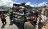 At least 12 dead in Indonesia bus crash after brakes apparently failed: Police