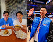 Former NBA star Jeremy Lin takes on content creator Zermatt Neo in burger-eating challenge