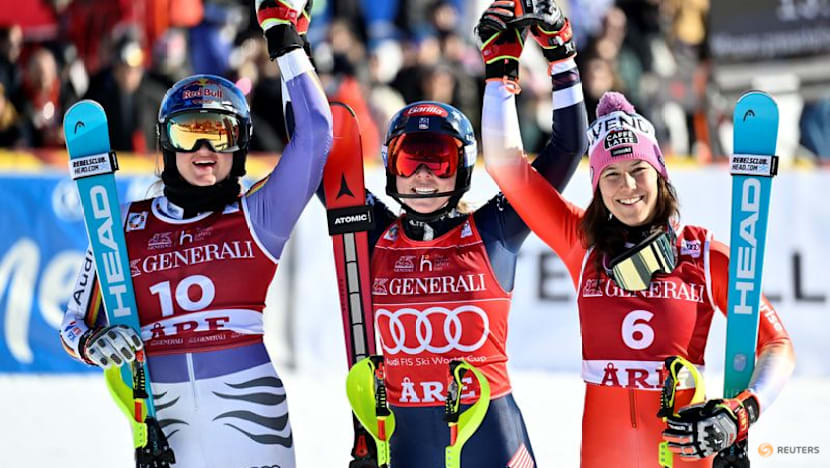 Alpine skiing-Shiffrin extends World Cup overall lead with slalom win