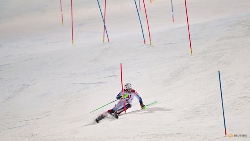 Alpine skiing-Norway's Kristoffersen wins last slalom before Olympics