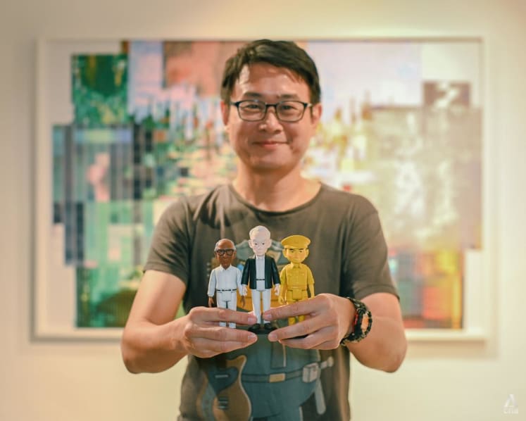 Cartoonist Sonny Liew reimagines Singapore founding fathers as vintage-style toy figurines