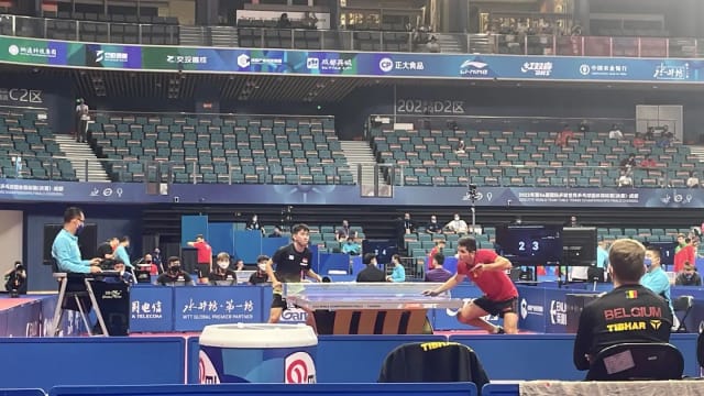 世乒团体赛：我国男队第二场小组赛败给比利时队