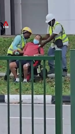 Migrant workers help stranded man after PMA gets stuck on grass