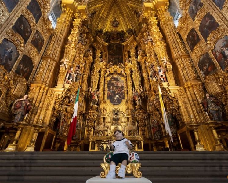 Praying for a World Cup miracle? Fans flock to baby Jesus in Mexico kit