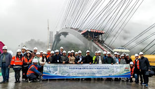 IRF Delegation Visits B3 Arch Bridge on Georgia's North-South Corridor Road Project