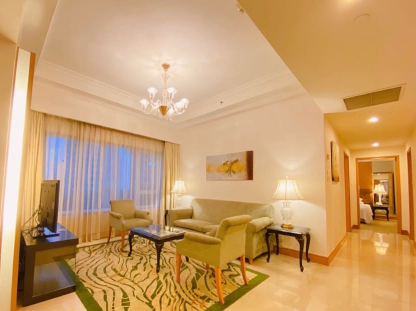 A view of a suite at Shangri-La Apartments, where women book to stay and recuperate during their confinement period after giving birth.