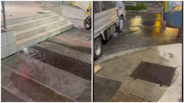 福禄寿大厦停车场出现积水 公用事业局：更换水表时水管漏水