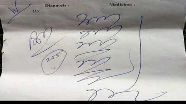 字体太潦草看不懂  印度法院谕令医学院为医生开办书写课