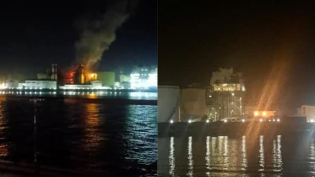马国波德申国能发电厂爆炸  爆冲力引震动