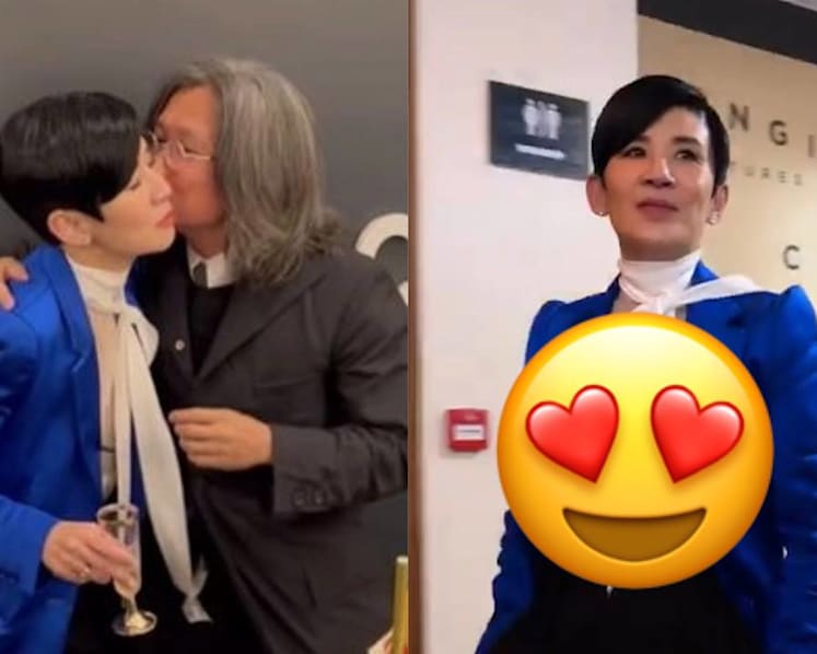 Sandra Ng Attends Boyfriend Peter Chan's 60th Birthday Party In See-Through Top; Steals The Spotlight