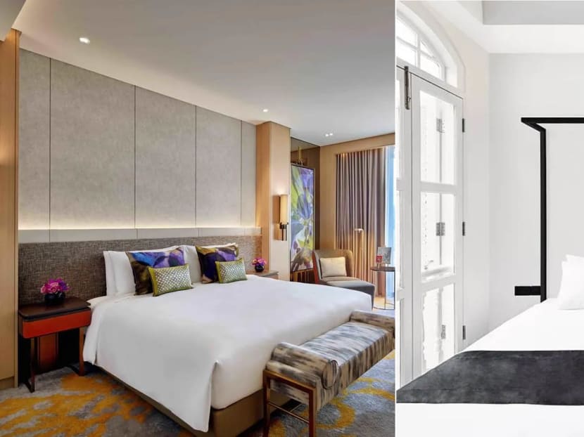 From left: Sofitel Singapore City Centre, Hotel Mono