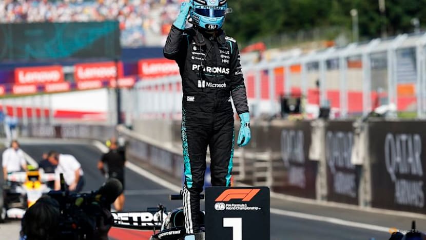Russell takes pole for Austrian GP as Verstappen crashes
