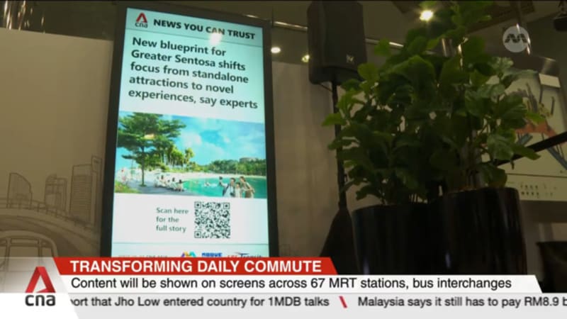 Mediacorp, Moove Media, SBS Transit sign deal to display content at MRT stations, bus interchanges