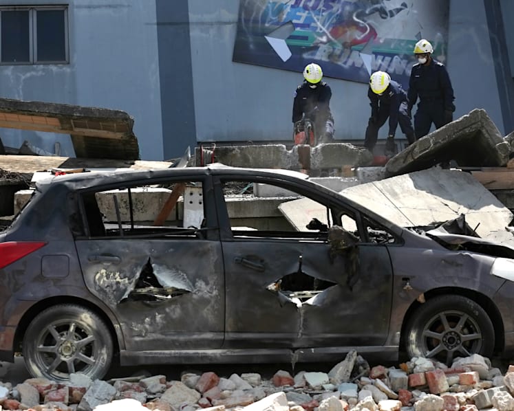 'Explosions', collapsed buildings, part of multi-agency counter-terrorism drill
