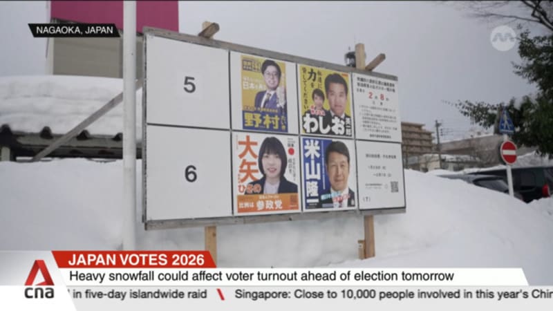 Japan votes: Residents brace for more heavy snow ahead of snap election  