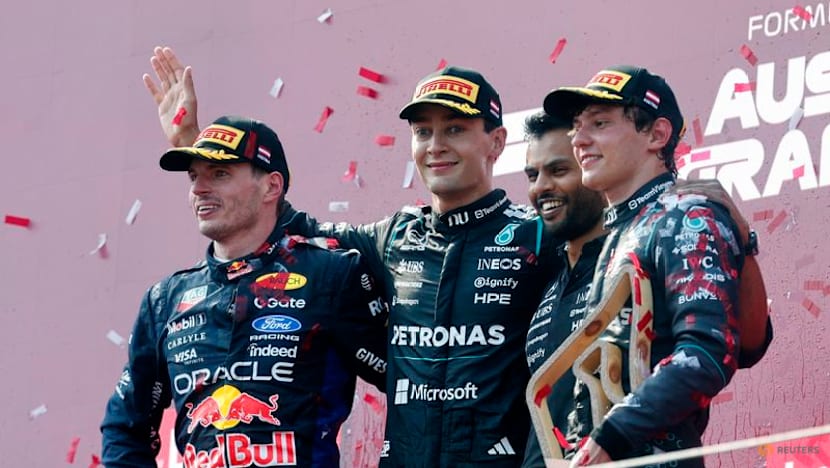 Thirsty Russell wins in Austria to trim Antonelli's lead