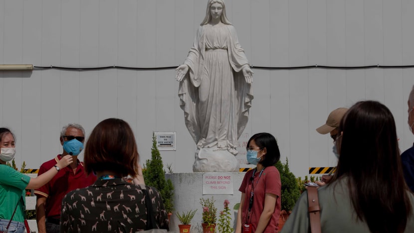 Man acquitted of defiling statue of Mary in Hougang church, gets stern warning instead