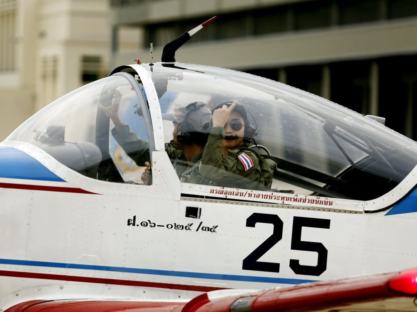 Ms Cholnisa Supawannapong, a member of the Royal Thai Air Force’s first all-female team. As a child, she would run outside at the sound of an aircraft flying overhead and told her parents she wanted to ‘work on a plane’. Now, she is living her dream and flying a plane for her country. Photo: Bangkok Post