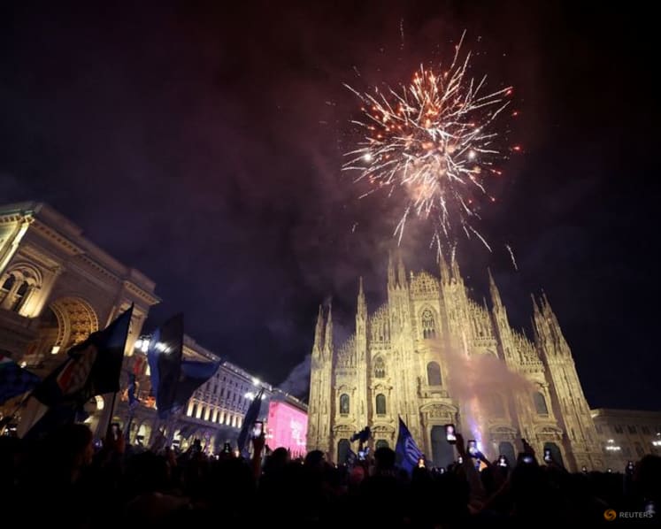 Fireworks in Milan as Inter reclaim Serie A throne