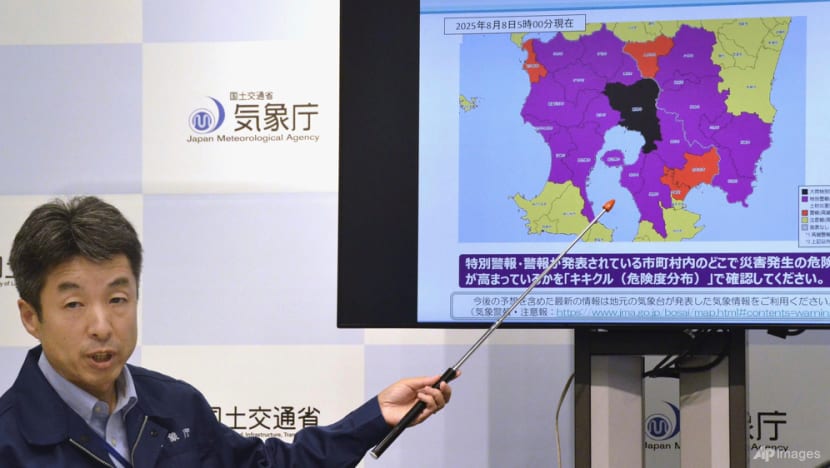 'Never seen before' rains lash southern Japan
