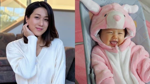 钟嘉欣小女儿扮萌兔拜年　中文名首度公开获赞好听！
