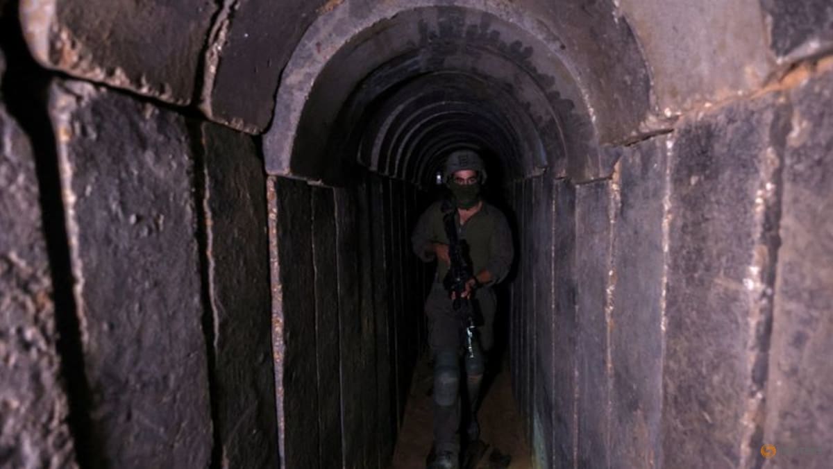 Biden Points To Gaza Hostages When Asked About Israeli Tunnel Flooding Biden Points To Gaza Hostages When Asked About Israeli Tunnel Flooding