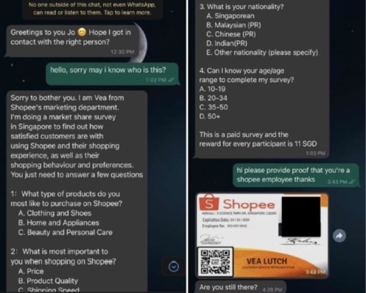 More than S$750,000 lost to scammers pretending to be Shopee employees