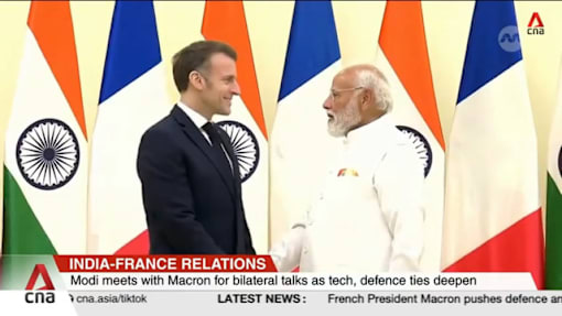 Modi meets with Macron for bilateral talks as tech, defence ties deepen