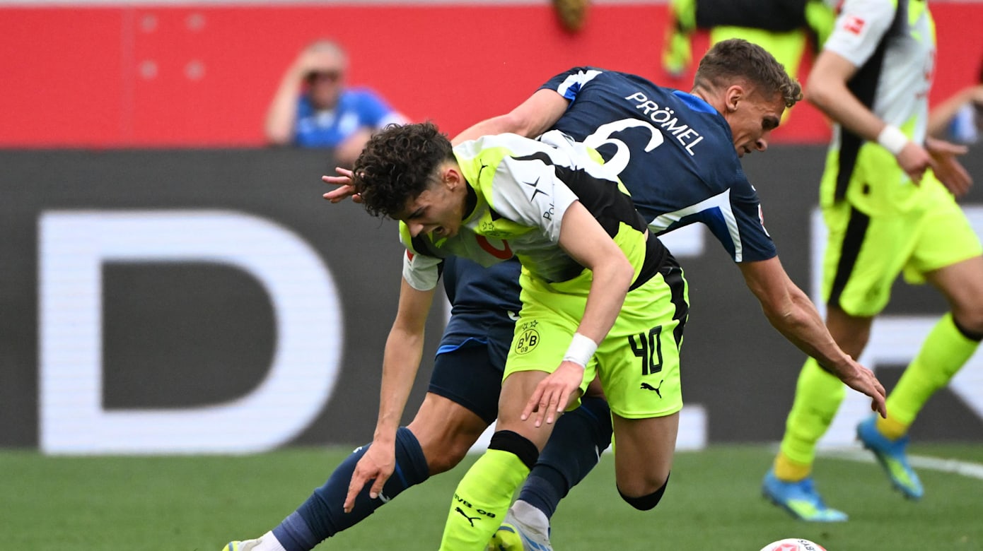 德甲：多特蒙德第30轮比赛1比2败霍芬海姆