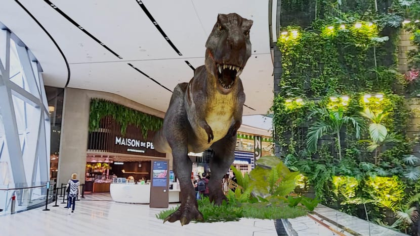 Get Up Close With Dinosaurs At Jewel Changi Airport With This New Immersive AR Game