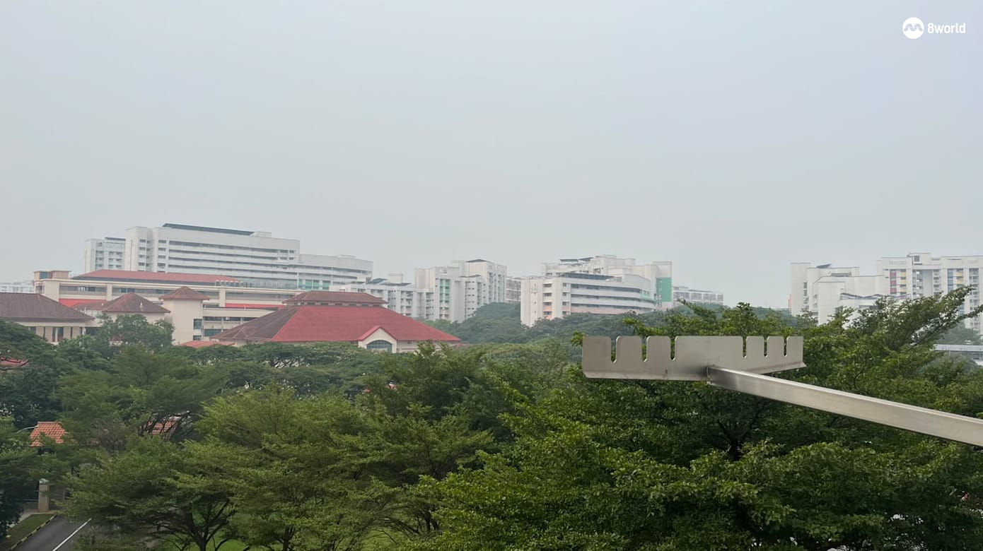 本地西部地区的烟霾情况。（图：林映慧）