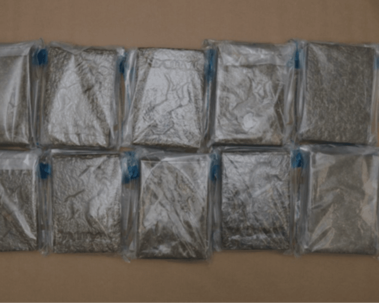 Man and woman arrested for attempting to smuggle over 10kg of cannabis into Singapore