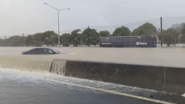 新西兰奥克兰水患持续 未来几天预计持续下大雨