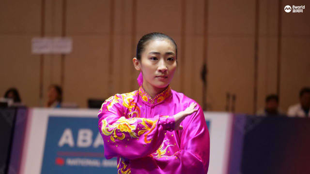 我国武术女将罗芝宁 世界武术锦标赛太极拳项目夺冠