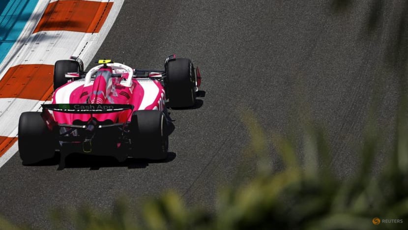 Disco helmets and blue Ferraris; F1 gets into Miami groove