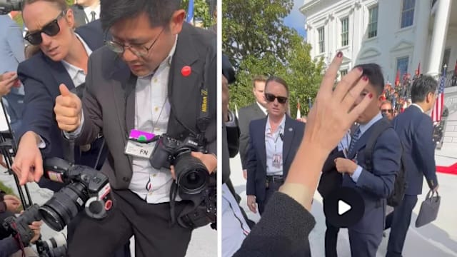 美媒：习近平抵达白宫前 中国记者与美方人员起争执