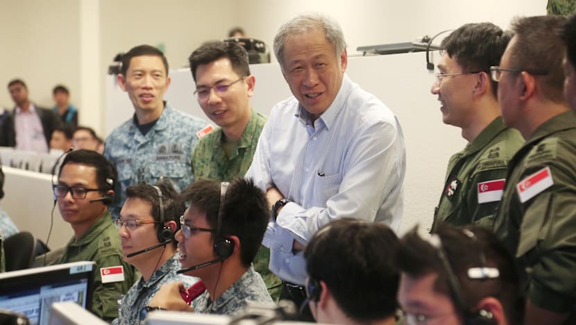 Defence Minister Ng Eng Hen visits Exercise Forging Sabre