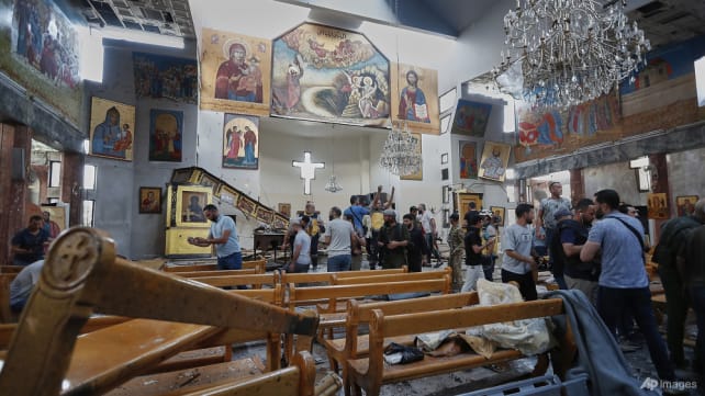 Syria president vows those involved in church attack will face justice